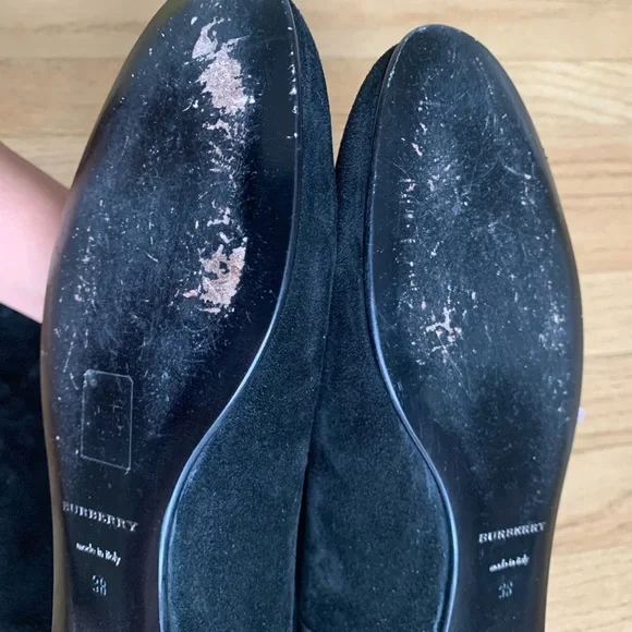 Authentic Burberry Black Suede Knee High Boots - Picture 12 of 16